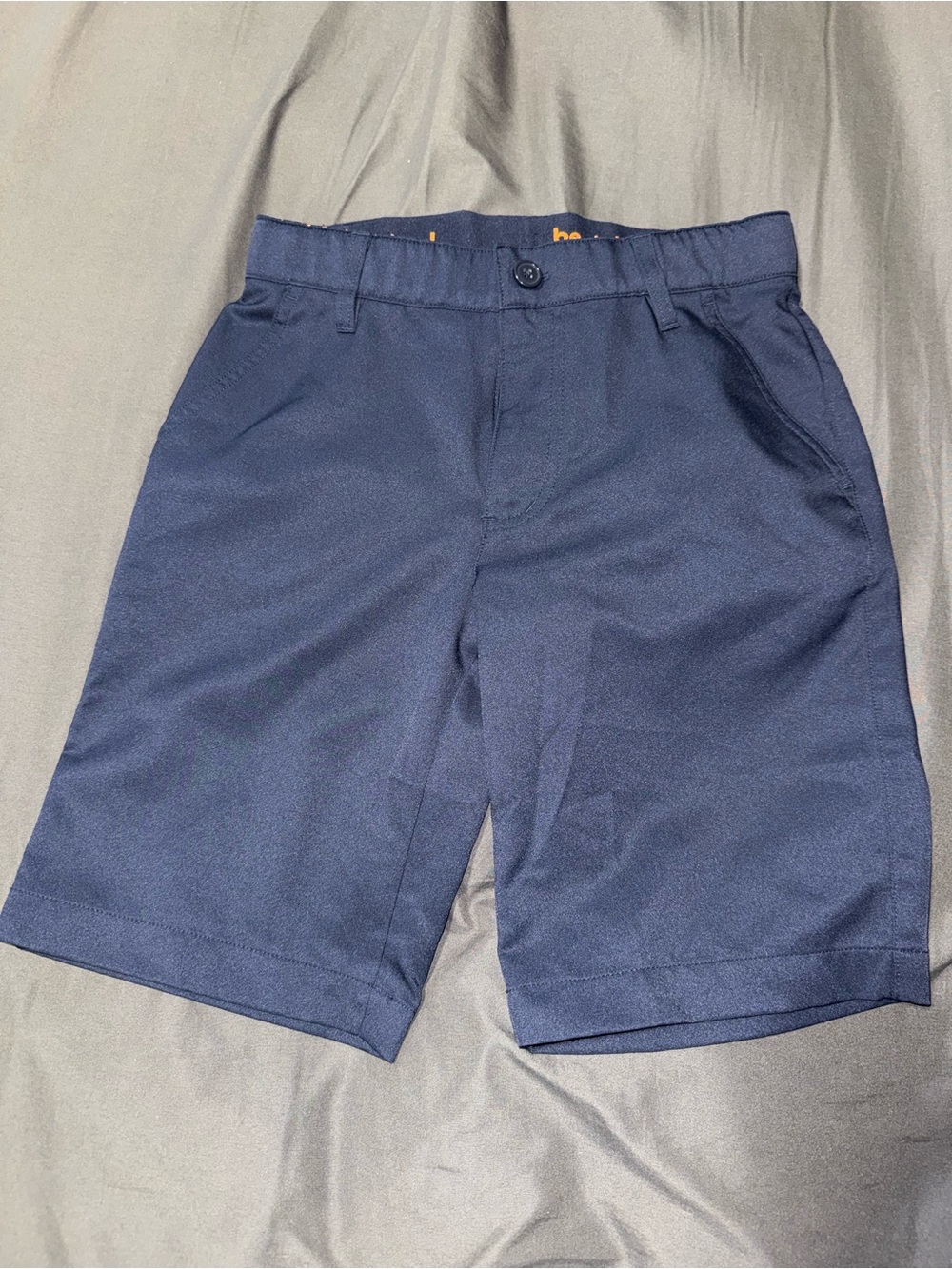 Kids 3-Pack Shorts Set — Beige, Navy & Charcoal - Picture 3 of 4